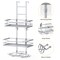 2 Tier Hanging Shower Organizer Over Door Metal Organizer Shelves Storage Rack